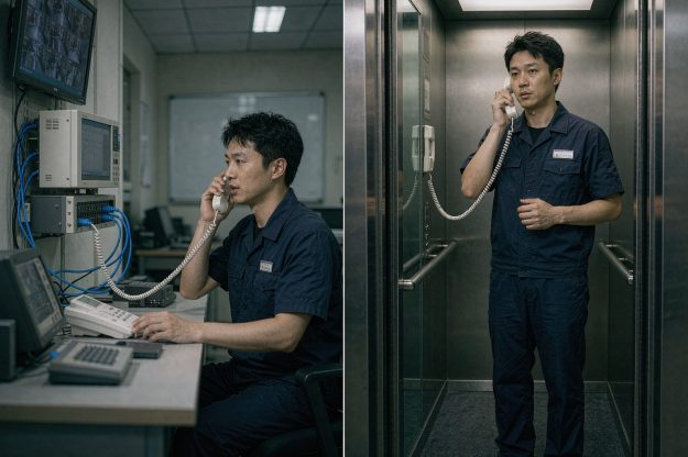 IP电梯五方通话系统现场-上海宽仁电子