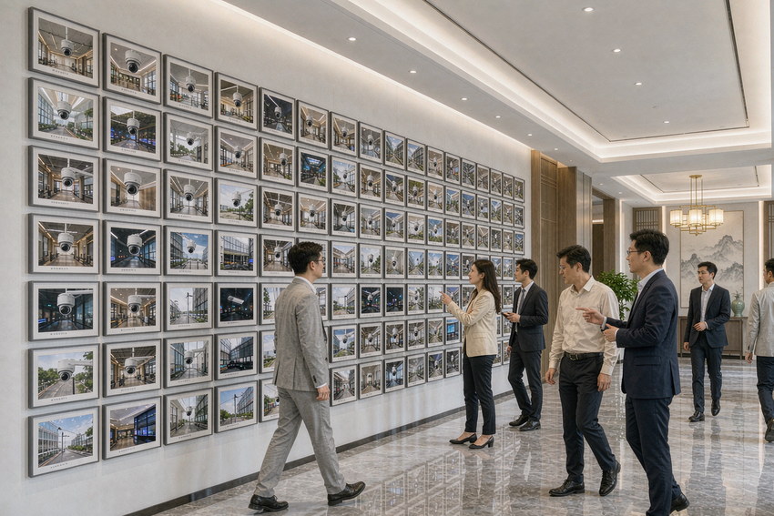 宽仁电子1500多家成功案例展示墙