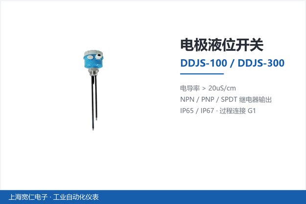 电极液位开关-DDJS系列产品卡片-上海宽仁电子